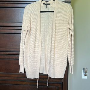 Pale pink sweater cardigan